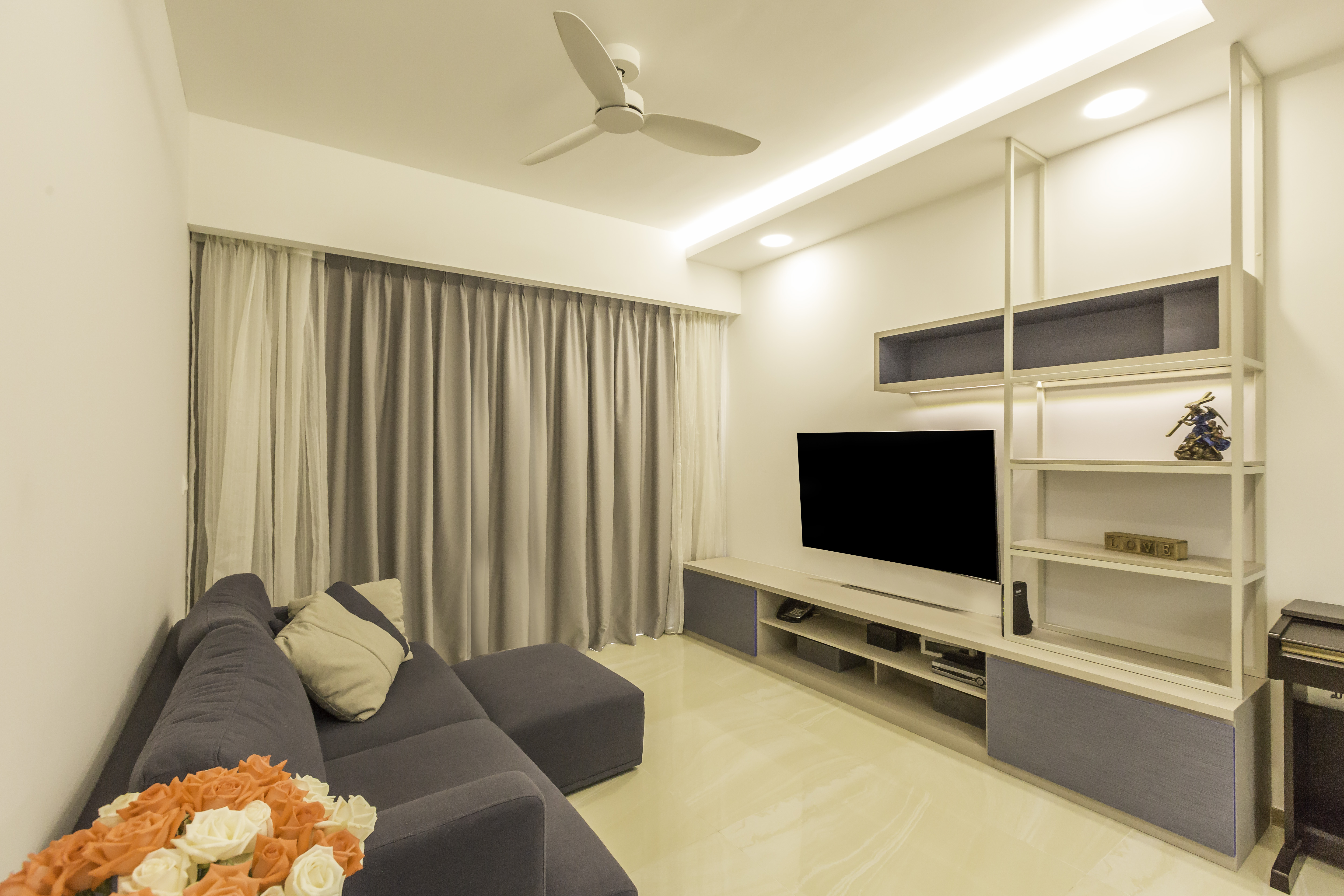 Industrial, Minimalist Design - Living Room - Condominium - Design by Weiken.com Design Pte Ltd