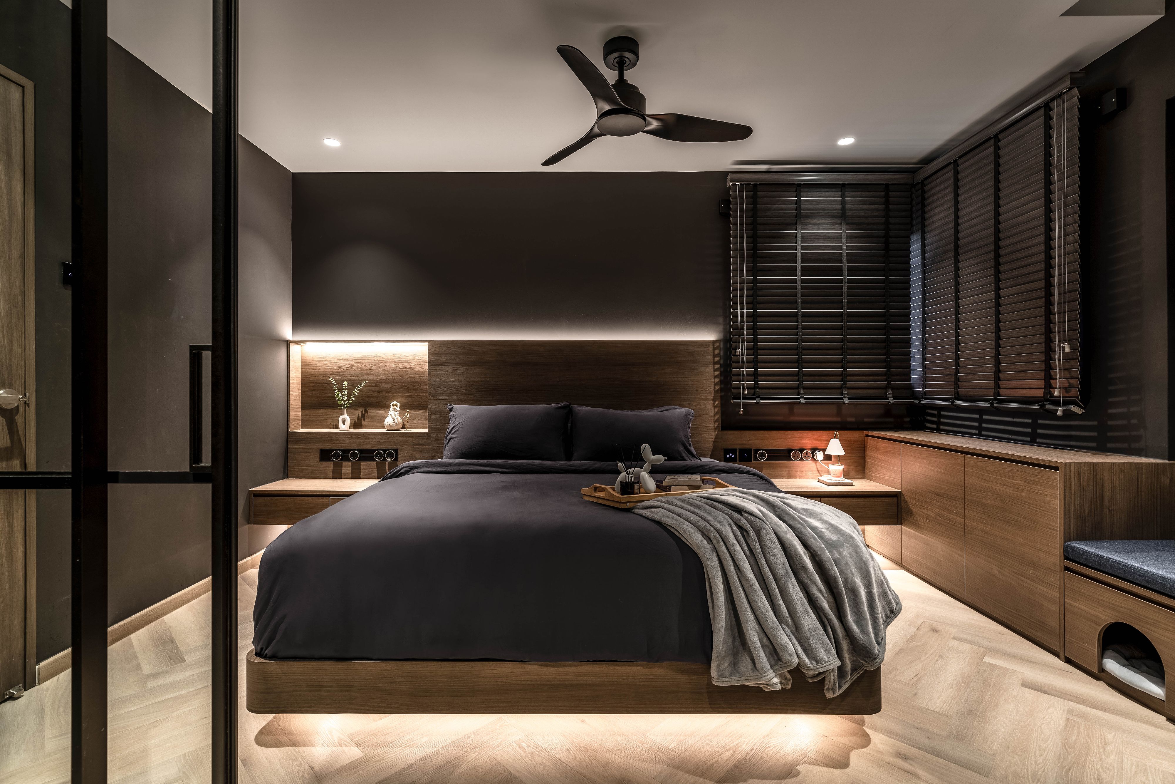 Contemporary Design - Bedroom - HDB 5 Room - Design by Weiken.com Design Pte Ltd