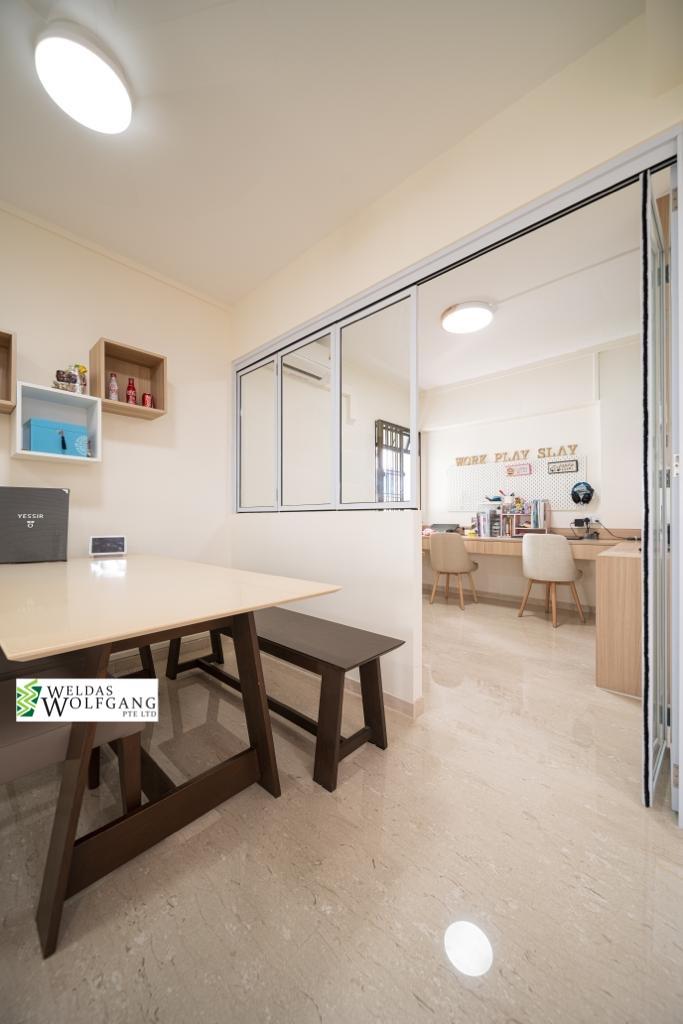 Minimalist, Resort, Scandinavian Design - Dining Room - HDB 5 Room - Design by Weldas Wolfgang Pte Ltd