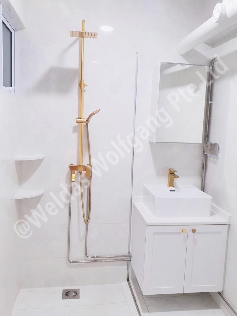 Victorian, Vintage Design - Bathroom - HDB 3 Room - Design by Weldas Wolfgang Pte Ltd