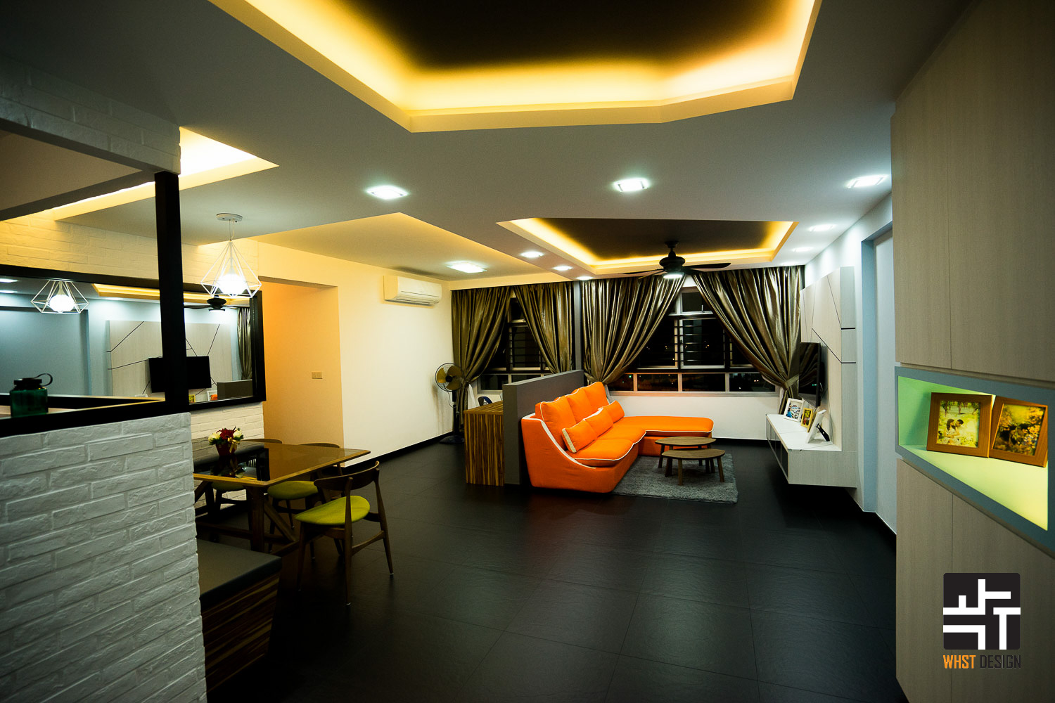 Industrial, Modern, Scandinavian Design - Living Room - HDB 5 Room - Design by WHST Design