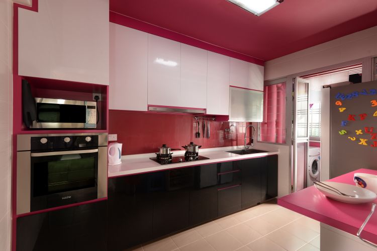 Contemporary, Modern Design - Kitchen - HDB 4 Room - Design by Y-Axis ID
