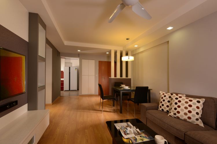 Contemporary, Modern, Retro Design - Living Room - HDB 4 Room - Design by Y-Axis ID