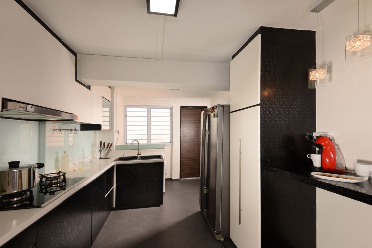 Minimalist, Modern Design - Kitchen - HDB 3 Room - Design by Y-Axis ID