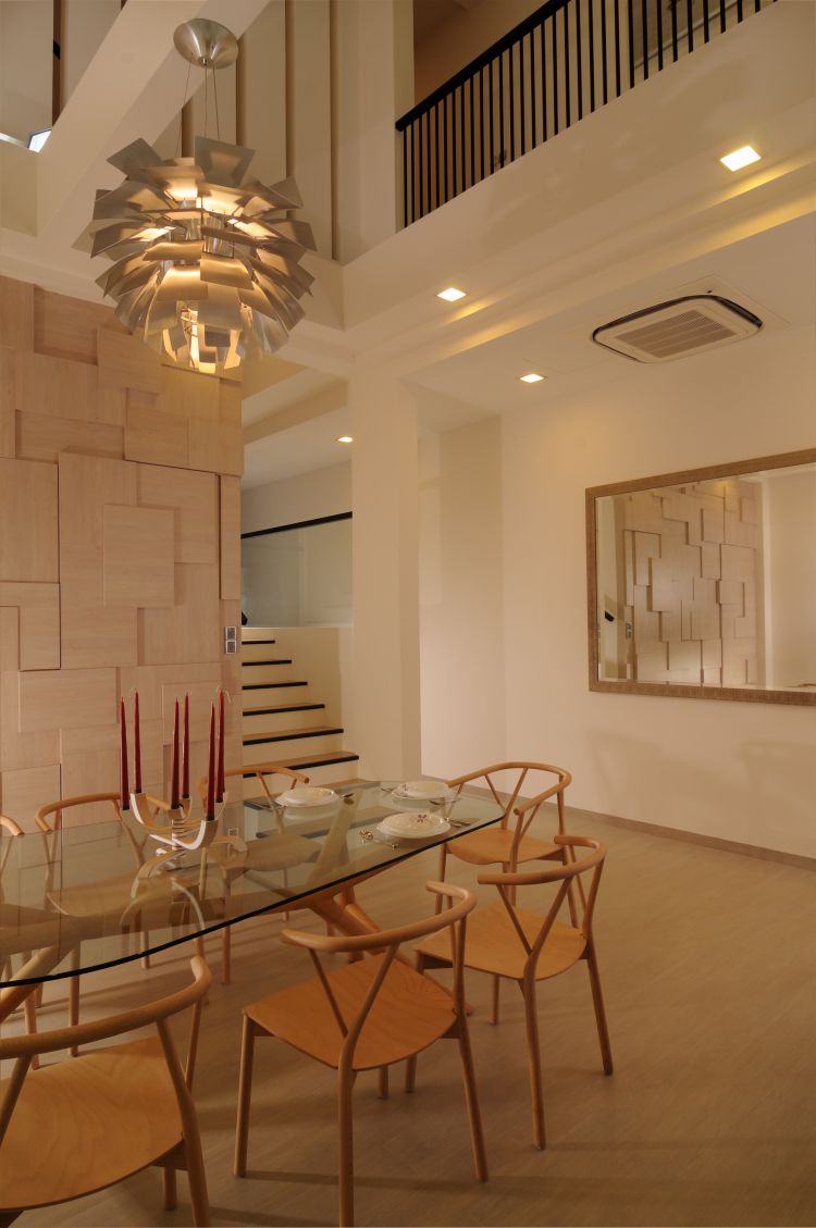 Contemporary, Minimalist, Tropical Design - Dining Room - Landed House - Design by Y-Axis ID