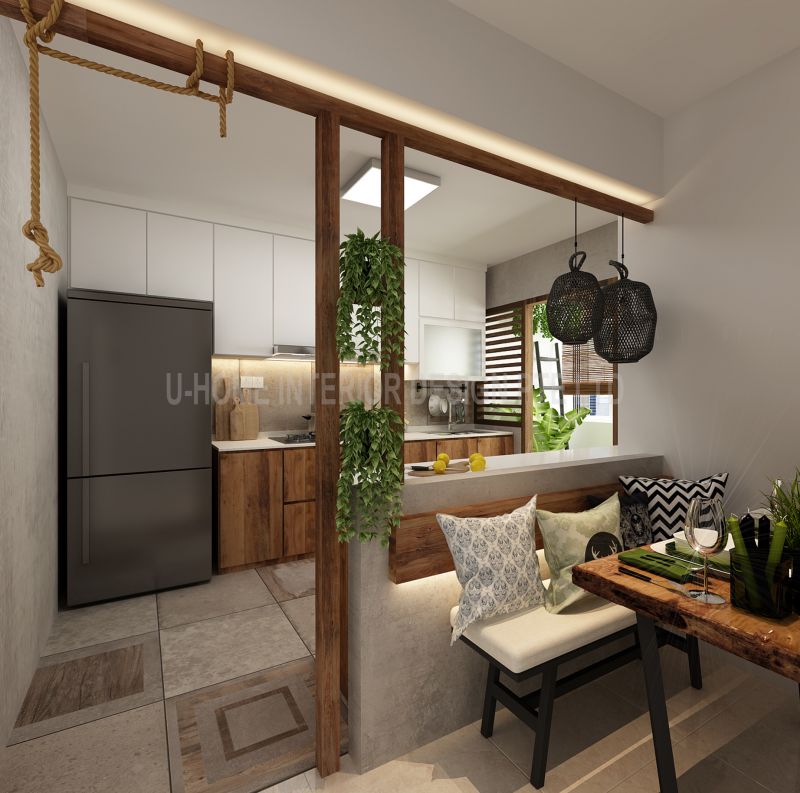 U-home Interior Design Pte Ltd Review Part - 33: 3D-Drawing For Inclusive Of Internal Floor Area 90 Sqm And Air-con Ledge